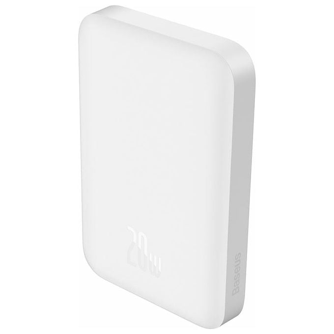 Baseus Powerbank 6000 mAh Ricarica Wireless Magnetica Mini Bianco
