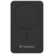 Verbatim Power Bank 5000 mAh Wireless Magnetico Ricarica Rapida Essentials Nero