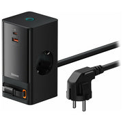 Baseus PowerCombo Tower GaN3 65W, Presa Filtrata, Ricarica Rapida, Nero