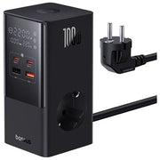 Baseus Multipresa PowerCombo Tower 100W 2 Prese AC 2 USB-C 2 USB-A Nero