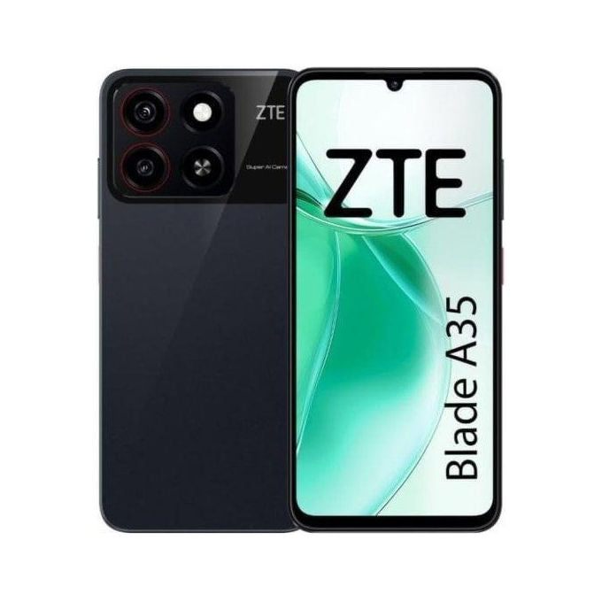 ZTE A35 Blade Smartphone 4G 6.75'' 2 GB RAM 64 GB Android 14 Go edition Doppia SIM 5000 mAh colore Nero