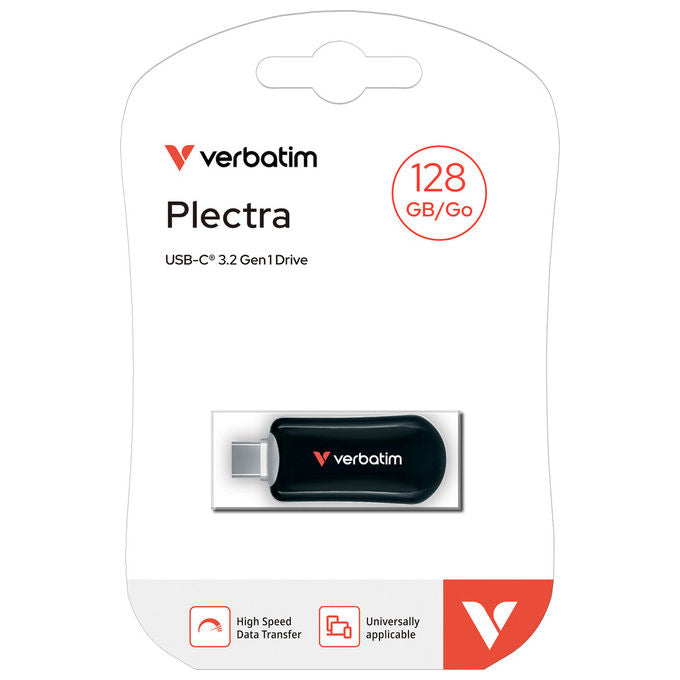 Verbatim Chiavetta USB 128GB USB Tipo-C 3.2 Gen 1 Nera