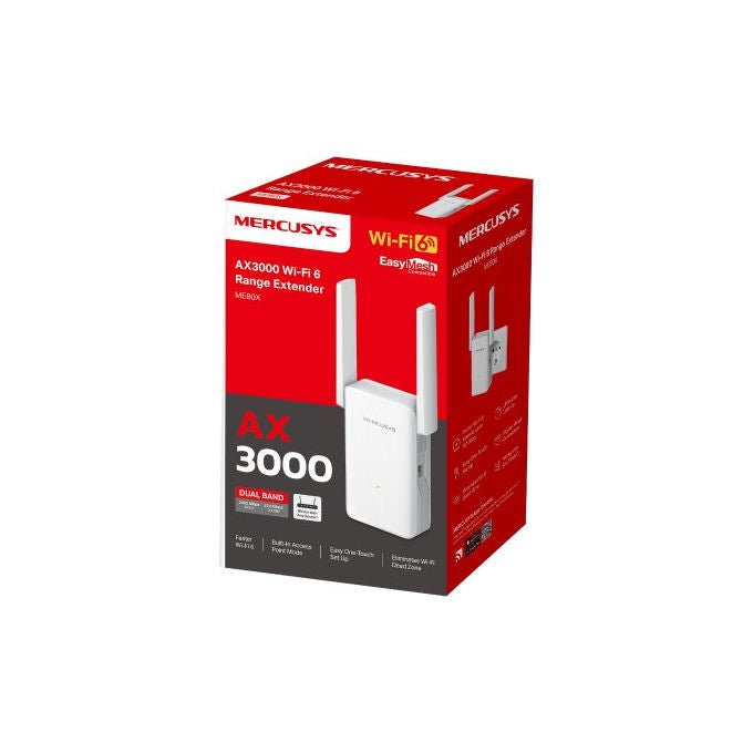Mercusys Moltiplicatore di Rete ME80X Bianco 1000 Mbit-s