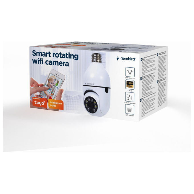 Gembird Telecamera WiFi Rotante E27 1080p Smart per Interni
