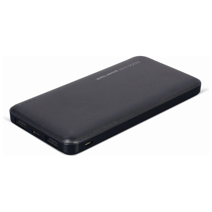 Gembird Power Bank 10000 mAh 2 USB Nero