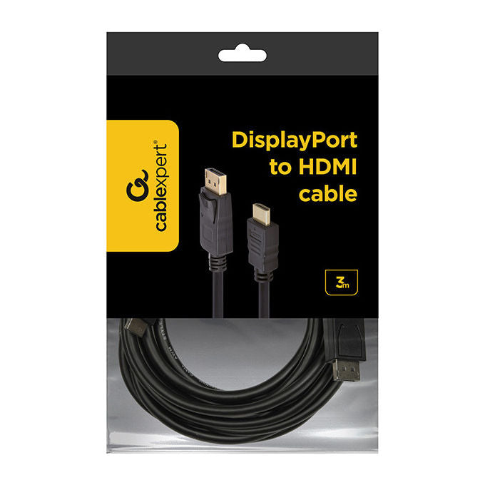Gembird Cavo DisplayPort a HDMI 3 m Nero
