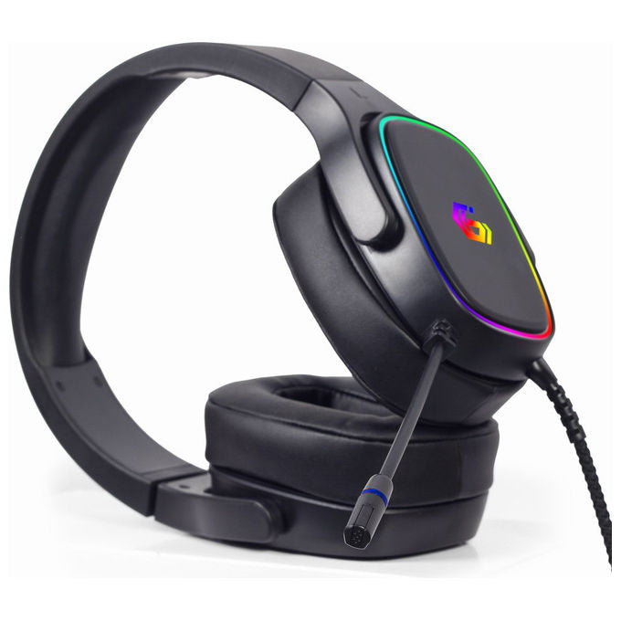 Gembird, Cuffie Gaming 7.1 Surround, Retroilluminazione RGB, USB, Nero