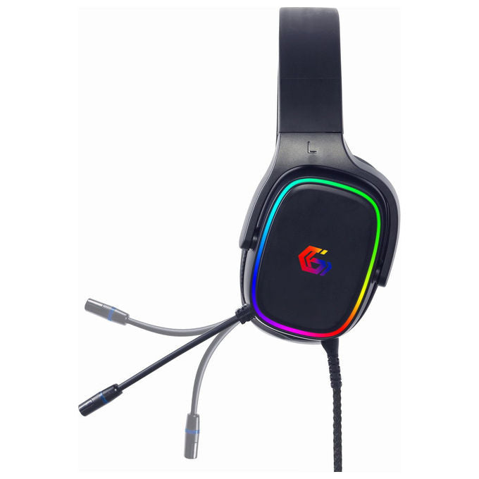 Gembird, Cuffie Gaming 7.1 Surround, Retroilluminazione RGB, USB, Nero