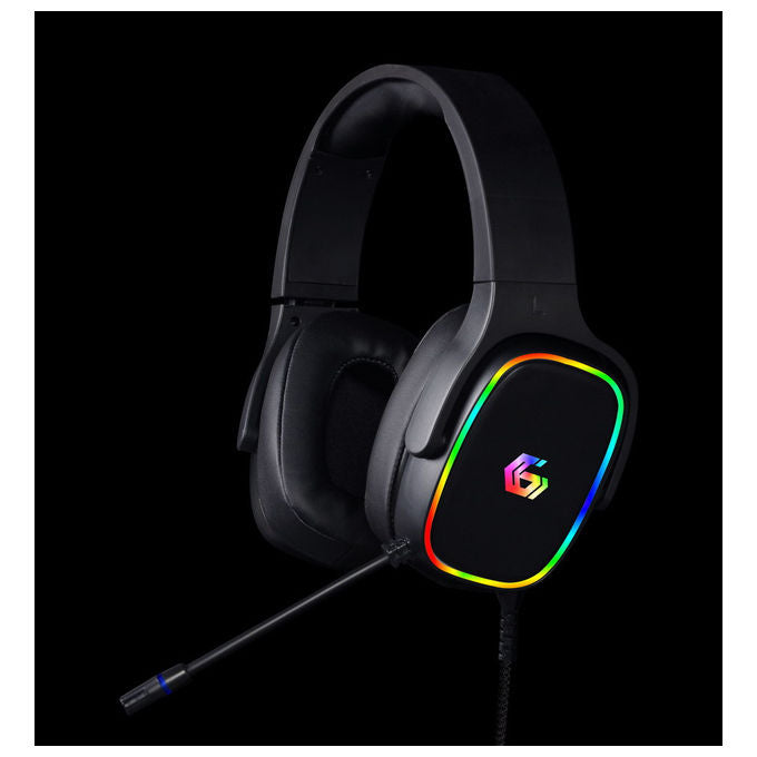 Gembird, Cuffie Gaming 7.1 Surround, Retroilluminazione RGB, USB, Nero