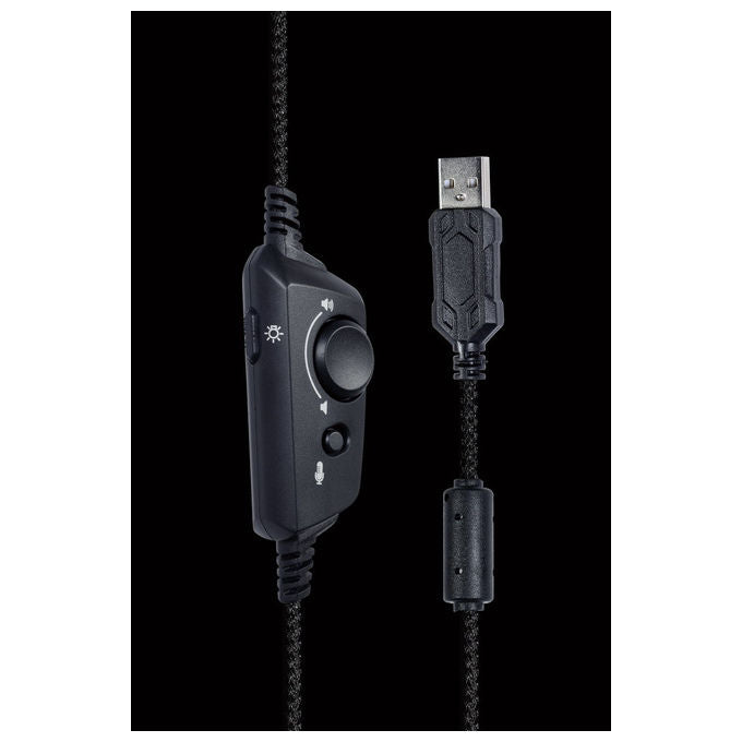 Gembird, Cuffie Gaming 7.1 Surround, Retroilluminazione RGB, USB, Nero