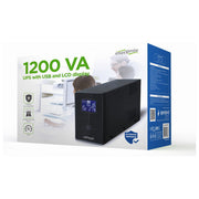 Gembird Gruppo di Continuita' UPS 1.2 kVA Linea Interattiva 3 Prese AC