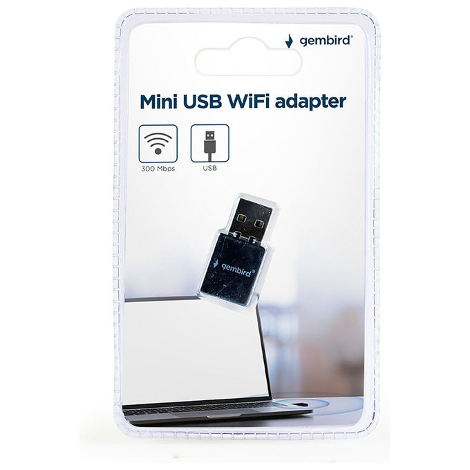 Gembird Modem USB WiFi 300 Mbps Nero WNP-UA300-01