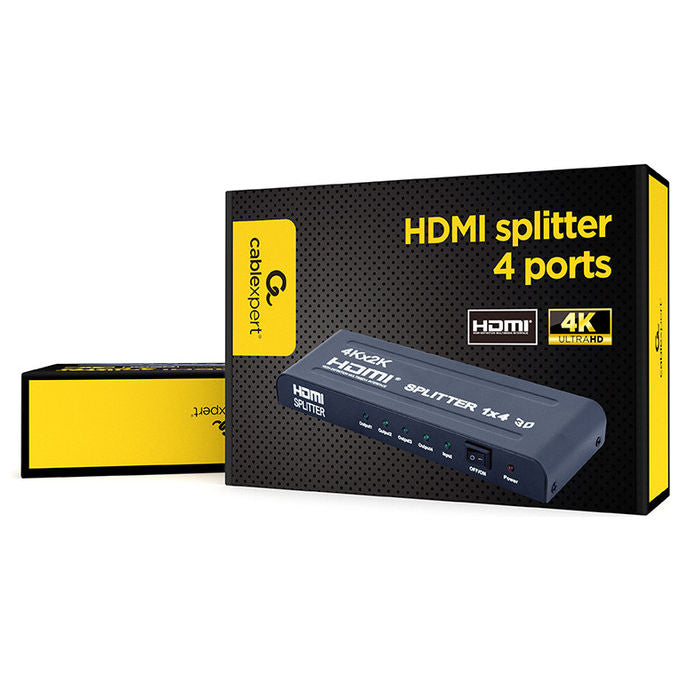 Gembird Ripartitore Video HDMI 4 Porte Supporto 3D Nero