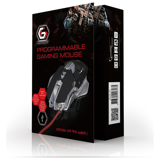 Gembird Mouse Gaming USB 4000 DPI Programmabile