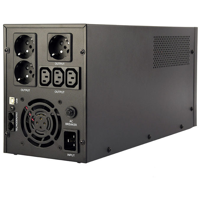 Gembird, Gruppo di Continuita' UPS Line-Interactive, 3 kVA, 1800 W, 6 Prese AC
