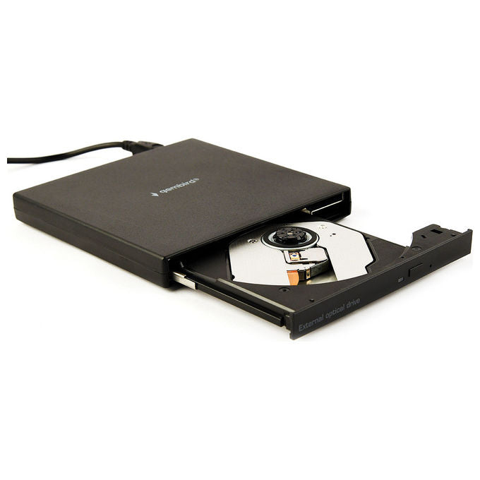Gembird, DVD±RW Esterno, Nero, Lettore-Masterizzatore CD-DVD, USB 2.0