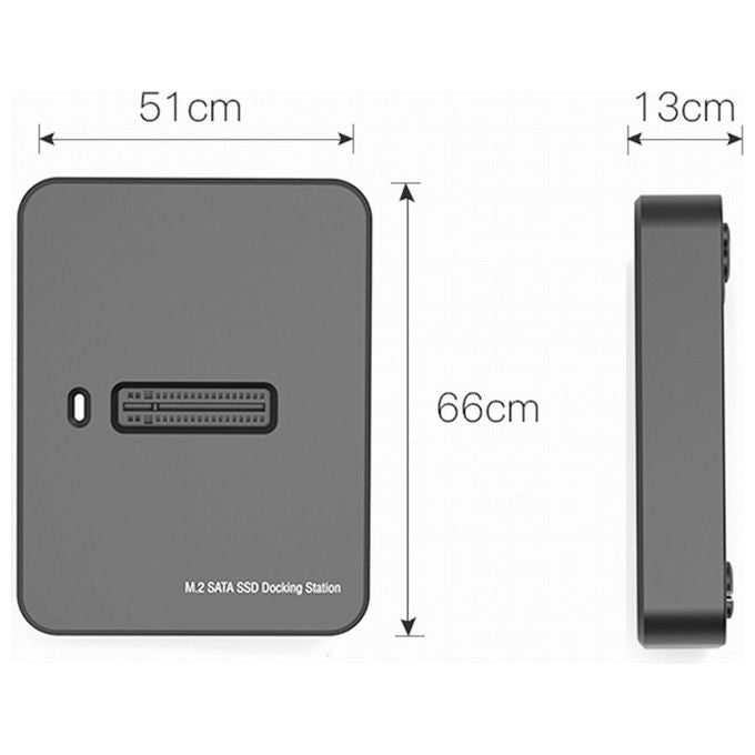 Gembird Docking Station SSD M.2 SATA NVMe USB Type-C Nero