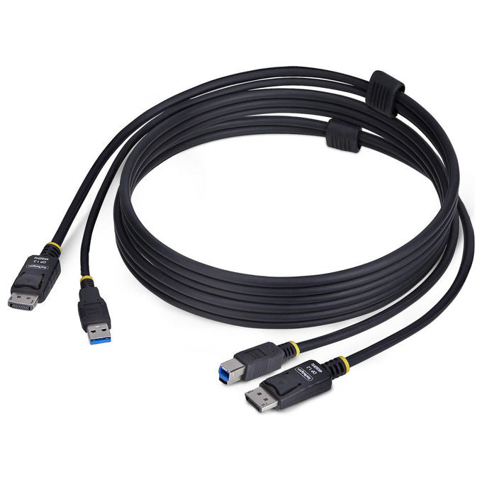StarTech.com Cavo KVM DisplayPort USB 5Gbps 1.8m DP 1.2 4K 60Hz