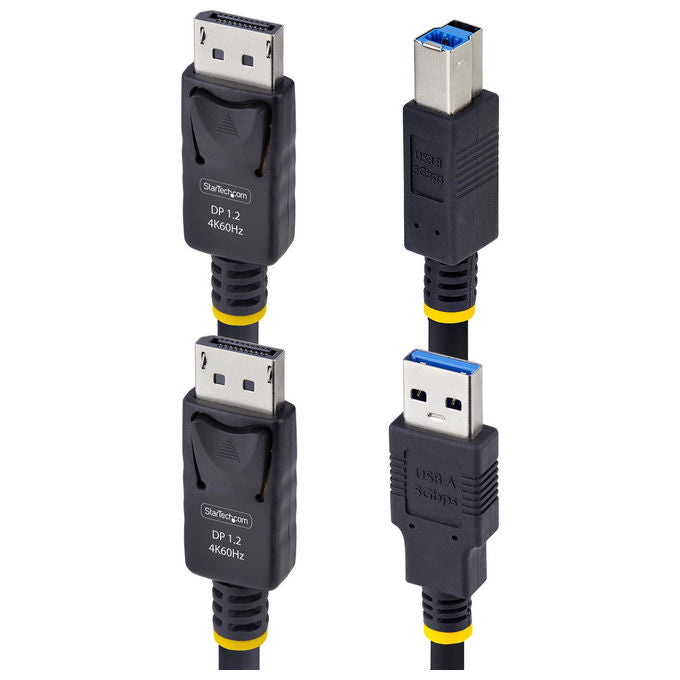 StarTech.com Cavo KVM DisplayPort USB 5Gbps 1.8m DP 1.2 4K 60Hz