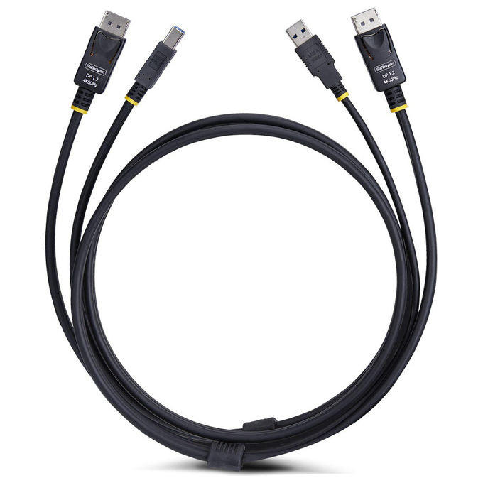 StarTech.com Cavo KVM DisplayPort USB 5Gbps 1.8m DP 1.2 4K 60Hz
