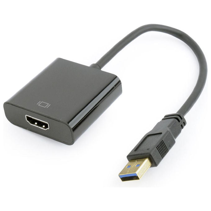 Gembird, Adattatore Grafico USB 3.0 a HDMI, 1920x1080 Pixel, Nero
