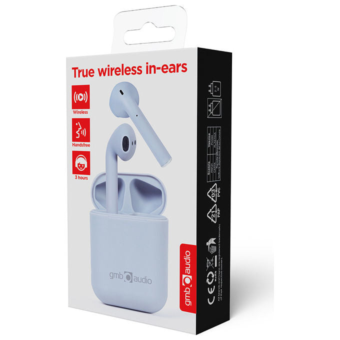 Gembird Cuffie Wireless In-Ear Bluetooth Grigio