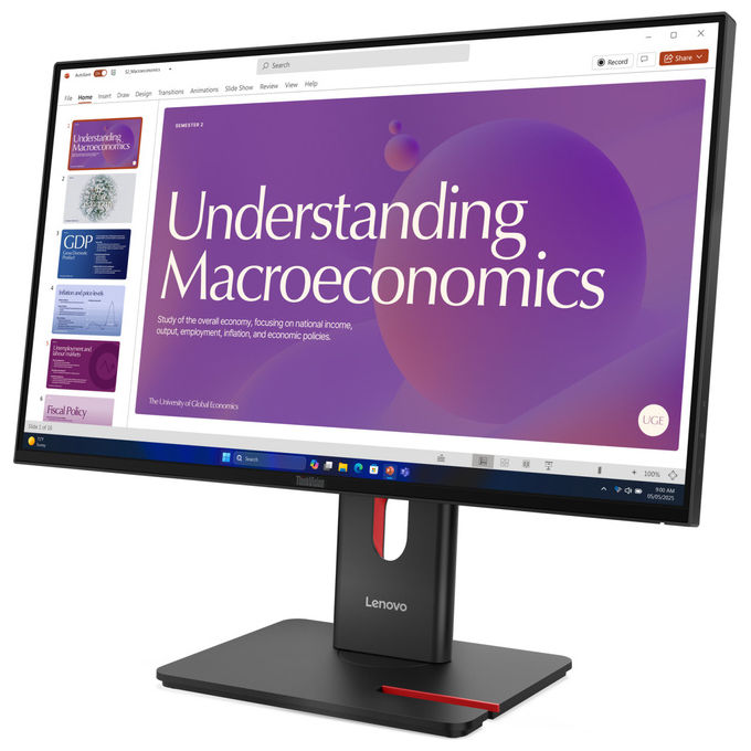 Lenovo ThinkVision T24D-40, Monitor LED 23.8'' Full HD, LCD Nero