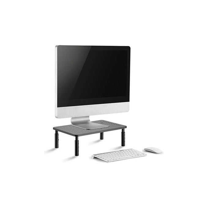 Gembird Supporto Tavolo Regolabile Per Monitor Laptop Acciaio Nero