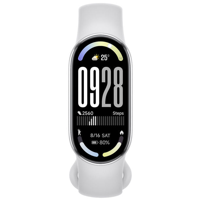 Xiaomi Smartband 10 Display AMOLED 1.72'' Argento Braccialetto Fitness