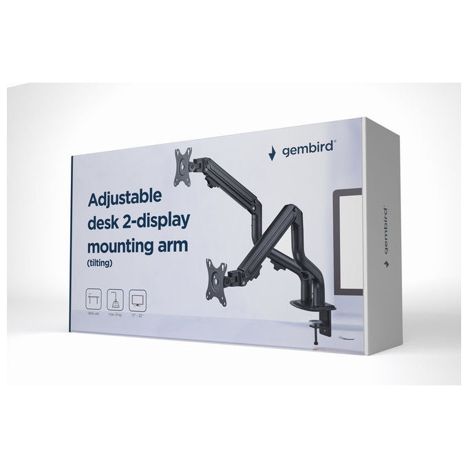 Gembird Supporto Monitor da Tavolo 17-32'' Nero