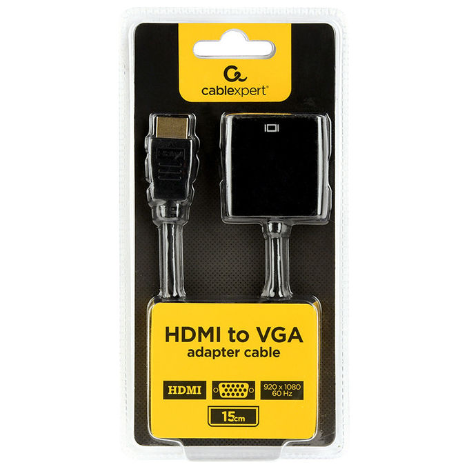 Gembird Convertitore HDMI a VGA Nero 0.15 m