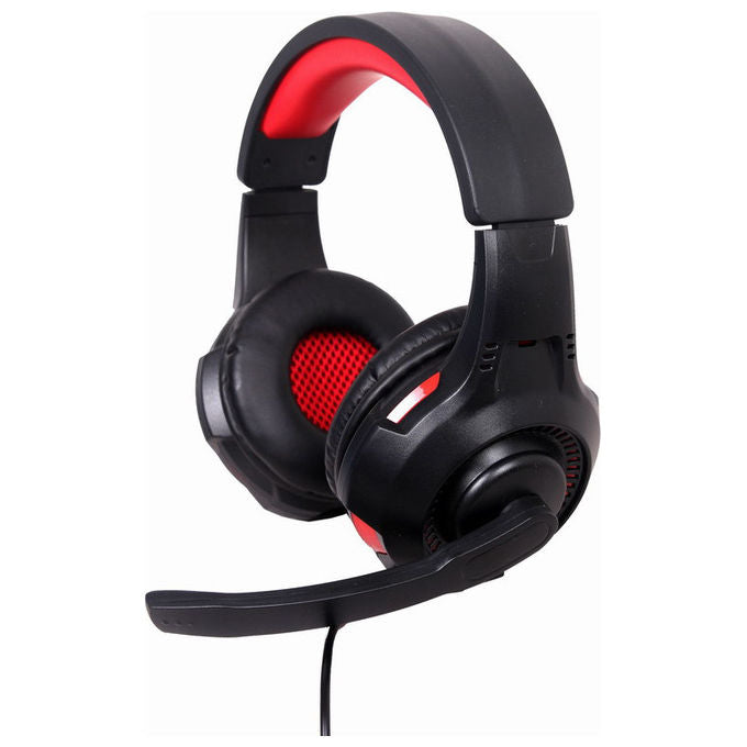 Gembird, Cuffie Gaming Cablate, 5.1 Surround, Nero e Rosso