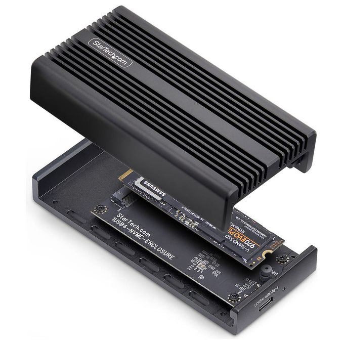 StarTech.com, Alloggiamento M.2 NVMe USB4, Custodia SSD, Alluminio