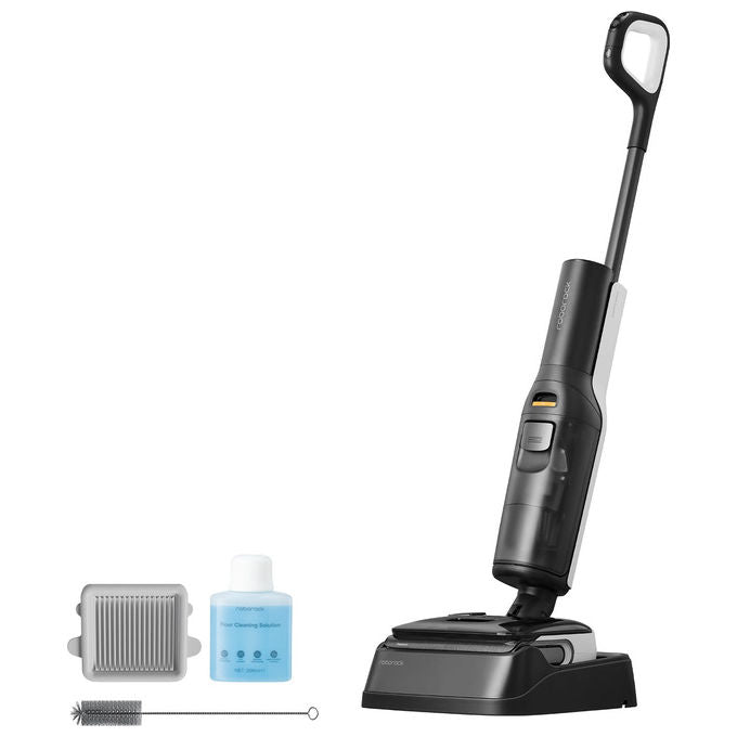 Roborock F25 Mocio Elettrico Batteria 4Ah Aspirapolvere Lavapavimenti Nero e Bianco