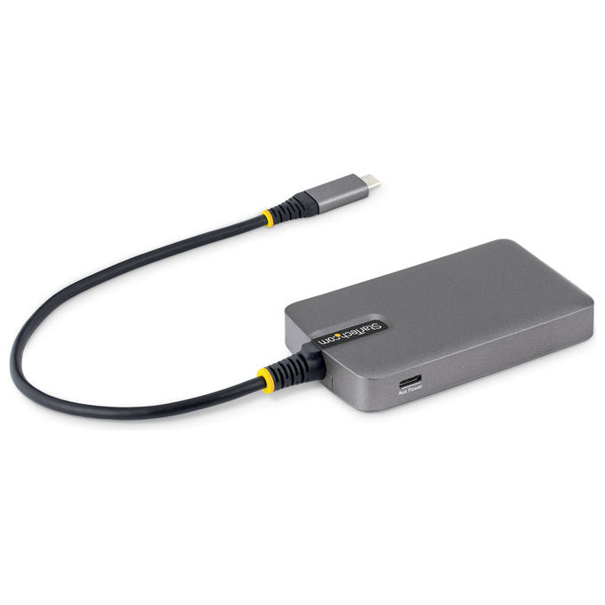 Startech.Com, Hub USB 3.2 Gen 1 Type-C, 4 Porte USB-A, Grigio, in Metallo