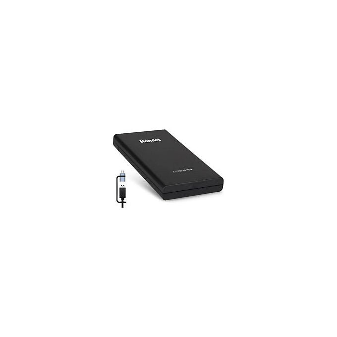 Hamlet, Box Esterno HDD SSD SATA III 2.5 Pollici, Adattatore USB-A, USB-C