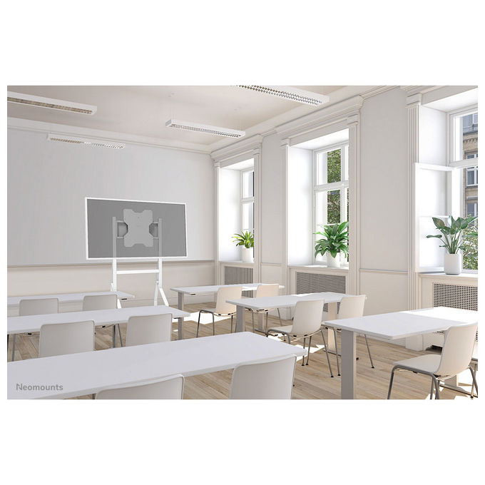 Neomounts Carrello per Samsung Flip 55-65'' Ruotabile Installazione Rapida Bianco