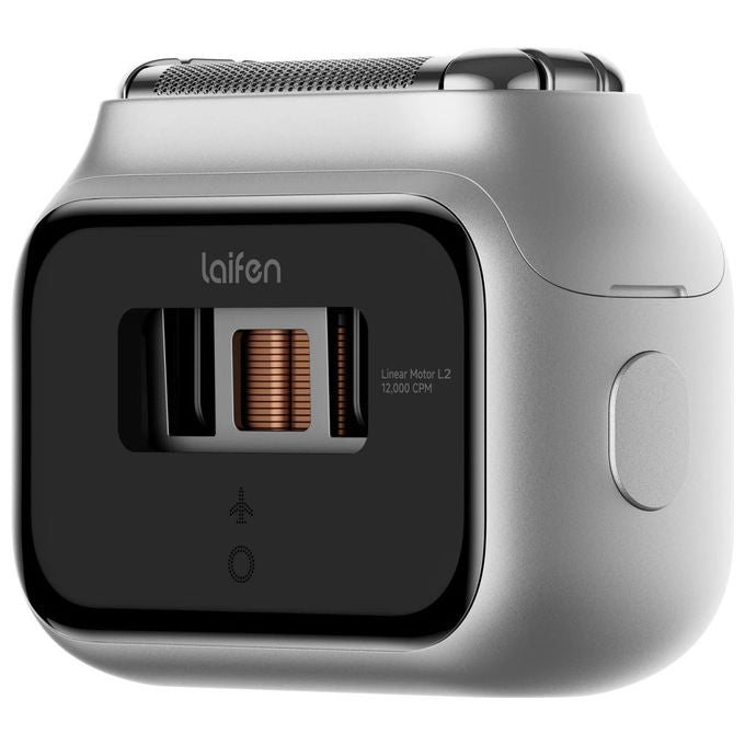 Laifen P3 Pro, Rasoio Elettrico, 3 Lame, per Pelli Sensibili, Grigio Scuro