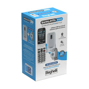 Beghelli 9204N SLV30N GPS Plus Telefono Cellulare Flip Salvavita SOS GPS Tasto Emergenza Display 2.8'' con Braccialetto Band Plus colore Grigio