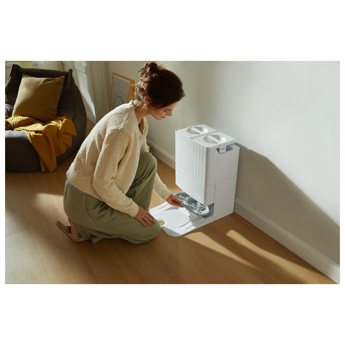 Roborock Robot Aspirapolvere QR 598 Combi Bianco Aspirazione 8000 Pa Wi-Fi