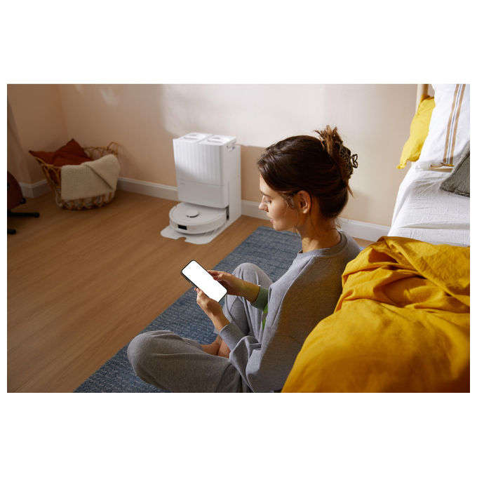 Roborock Robot Aspirapolvere QR 598 Combi Bianco Aspirazione 8000 Pa Wi-Fi
