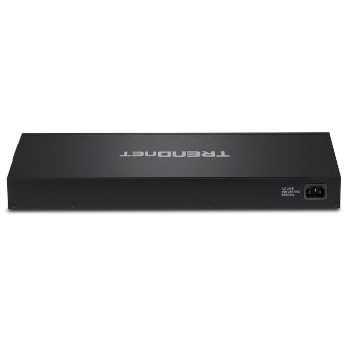 Trendnet, Switch di Rete Gestito Gigabit Ethernet PoE, 18 Porte RJ-45, Nero, Montaggio Rack 1U