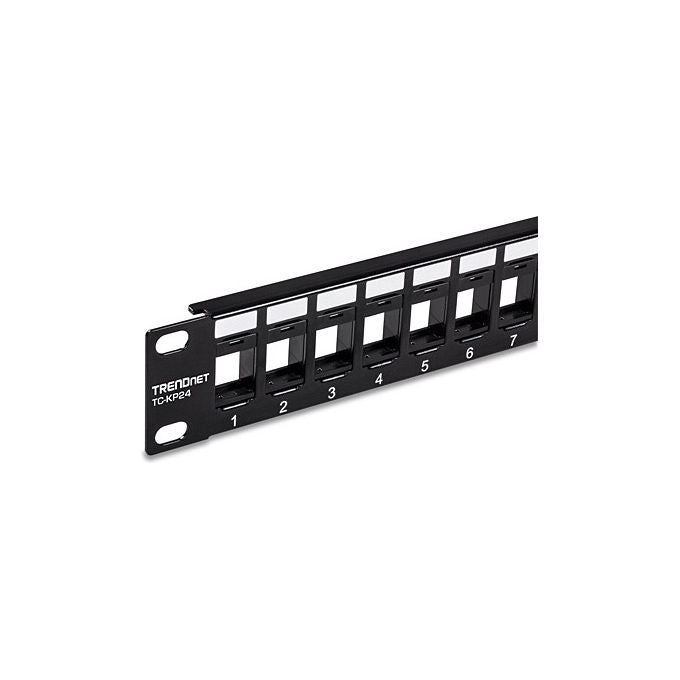 Trendnet TC-KP24, Pannello Patch Keystone Vuoto, 1U, 24 Porte