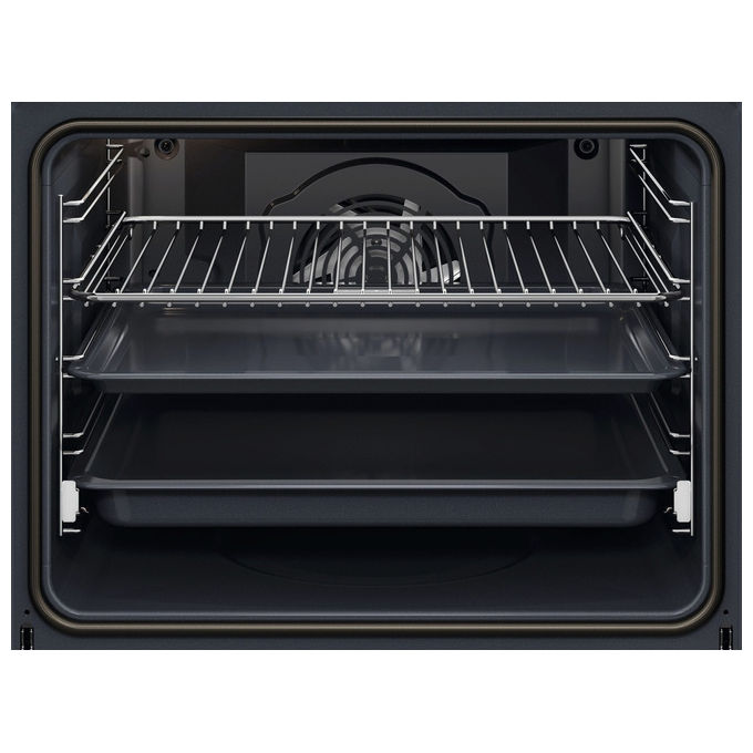Aeg Forno Elettrico Multifunzione Pirolitico Serie 5000 TU5PB43SM 72 Litri Nero Acciaio Inox