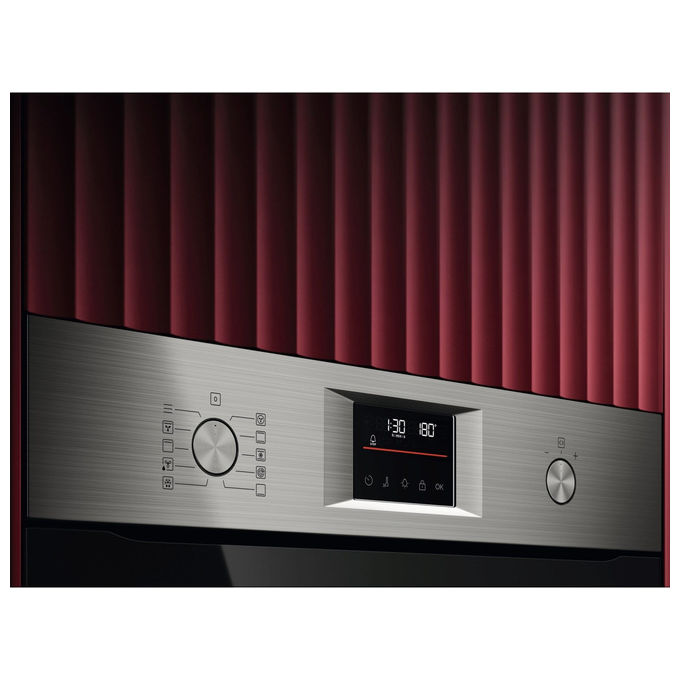 Aeg Forno Elettrico Multifunzione Pirolitico Serie 5000 TU5PB43SM 72 Litri Nero Acciaio Inox