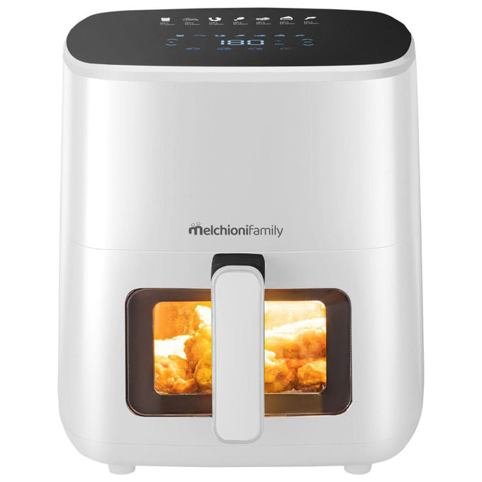 Melchioni MARIANNA PLUS 5L Friggitrice ad aria 5 L 1400 W 7 programmi Display Touch colore Bianco