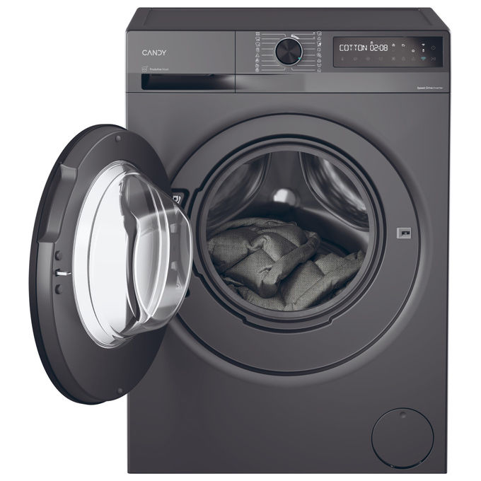 Candy BR 48B6G-S ProWash 500 Lavatrice Frontale 8 Kg 1400 rpm Classe A Inverter Vapore Wi-Fi (85x60x50 cm) colore Antracite