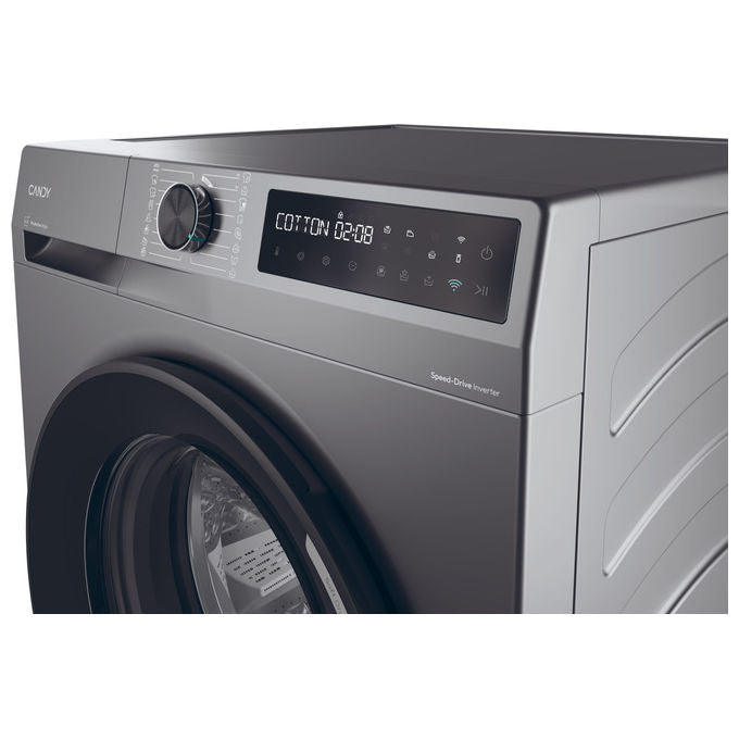 Candy BR 48B6G-S ProWash 500 Lavatrice Frontale 8 Kg 1400 rpm Classe A Inverter Vapore Wi-Fi (85x60x50 cm) colore Antracite