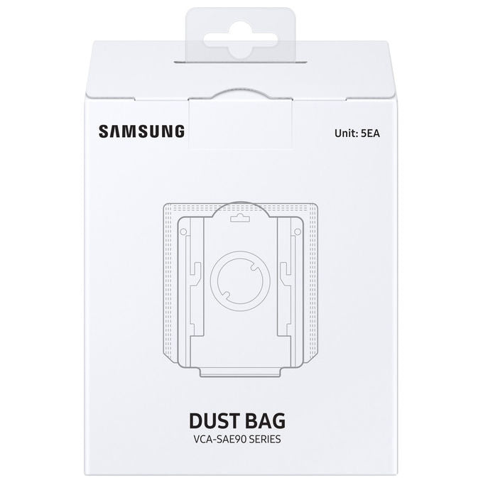 Samsung Filtro Hepa VCA-ADB90 Sistema Filtraggio a 5 Strati Bianco 5 Pezzi