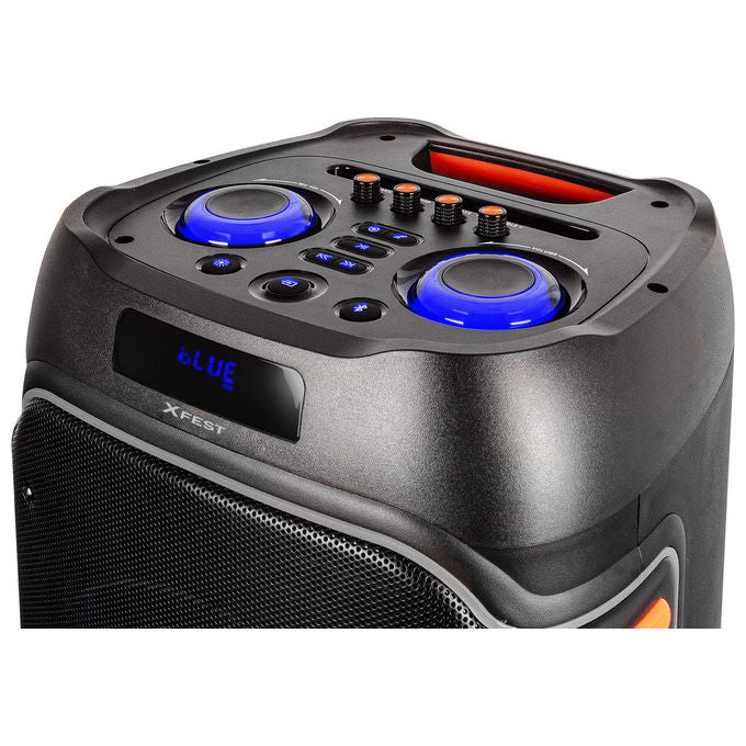 Trevi XF 3600 PRO Altoparlante da Festa 200W Bluetooth TWS Karaoke Woofer 10'' Bass Reflex USB MicroSD colore Nero
